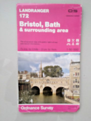Bristol Bath & surrounding area OS Ordnance Survey Landranger Map Sheet 172 1983