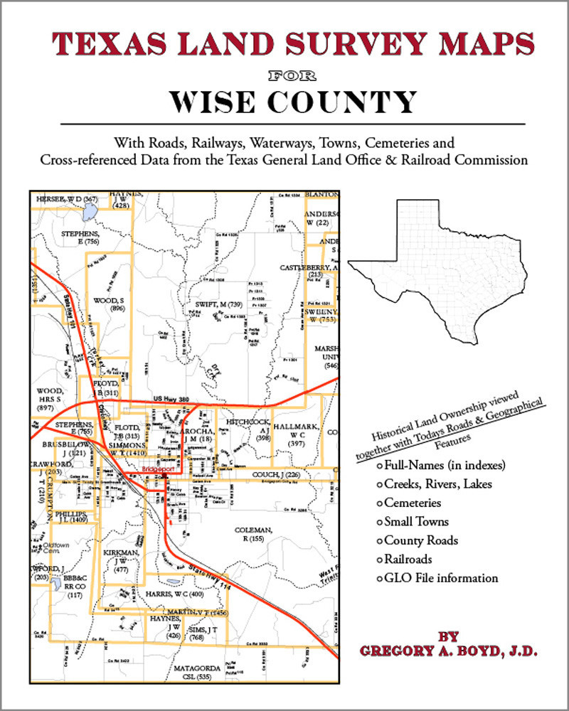 Wise County Texas Land Survey Maps Genealogy History