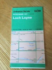 1976 Ordnance Survey Pathfinder Map 237 NH00/10 Loch Loyne (incl Tomdoun )