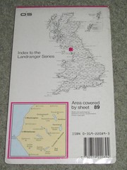 OS Ordnance Survey Landranger Map Sheet 89 West Cumbria – 1991