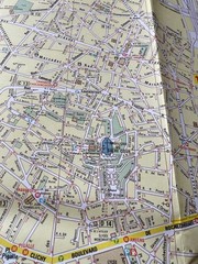 Map Paris Vintage 1981 Michelin Immaculate Like New English French German Spanis