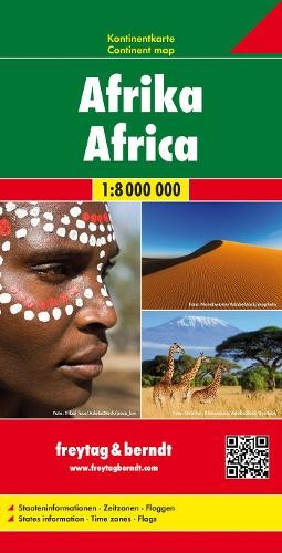 Freytag-Berndt Africa Map, Pleated Physical/Political 1:8 000 (Map) (UK IMPORT)