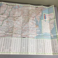Vintage 1982 AAA Eastern States South Travel Road Map