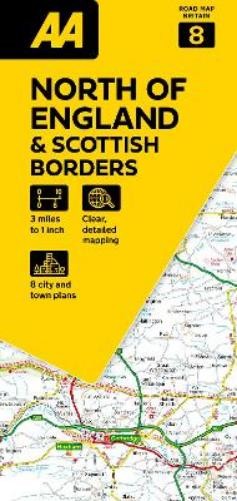 AA Road Map North of England & Scottish Borders (Map) (UK IMPORT)