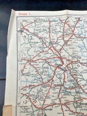 Geographia Clearway Mileage Map Of London And South-East England Sheet 1