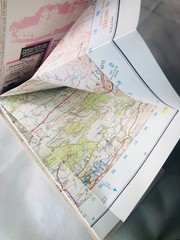Map Perth to Alloa Ordnance Survey Vintage ra