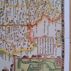 Tudor map of Oxfordshire by John Speed