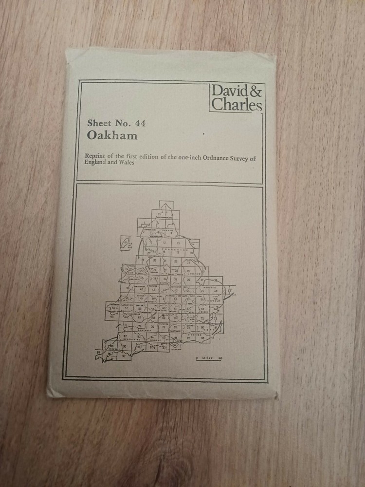 Ordnance Survey No 44 Oakham reprint of first edition David & Charles