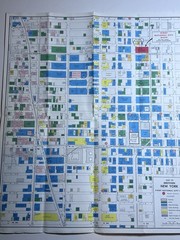New York City Map and Guide, First National City Bank, Fold-Out Street Map 1963