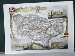 Classic Print Portfolio: County Maps of Old England. Thomas Moule 1991