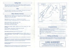 Sailing Instructions-Alderney,Channel Islands c1980s-8p foldout leaflet-Aurigny