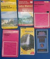 Collection of 6 Maps , various scales and places – see details