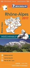 CARTE REGIONALE 523 RHONE ALPES 2017 [ REGIONAL MAP RHONE By Michelin NEW