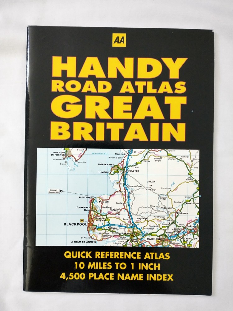Vintage AA Handy Road Atlas Great Britain Quick Reference Atlas 1996