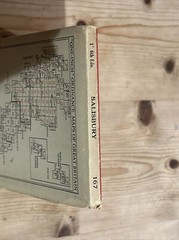 SALISBURY – 1940 Cloth Sixth Edition Ordnance Survey One Inch Sheet 167 Pewsey