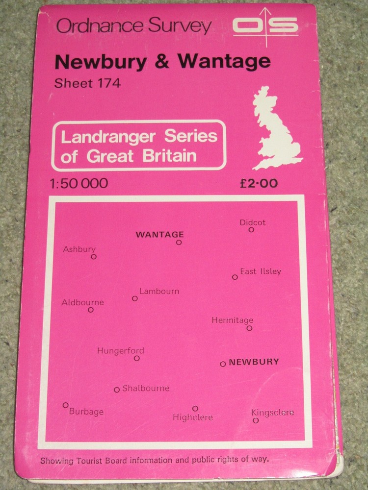 Ordnance Survey Landranger 1:50,000 sheet 174 Newbury & Wantage – 1981