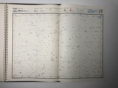 Vintage Large Sky Atlas 2000.0 Deluxe w/ Plastic Overlay Wil Tirion SPIRAL 1982