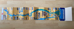 Map of The Nile in Egypt folds out in English & German and Hieroglyphic Bookmark