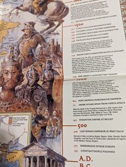 National Geographic Vintage Wall Map: History of Europe 1983, w/historical info