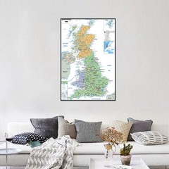 Map of the UK Administrative Wall Poster Prints Post Office Home Decor A1 A2 A3
