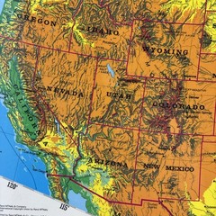 17″ x 22″ Rand McNally Markable Map of United States Two-Sided Pre-owned