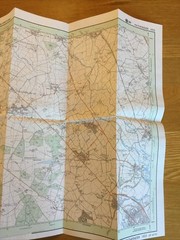 1989 Ordnance Survey Pathfinder Map 1023 SP 64/74 Towcester And Silverstone