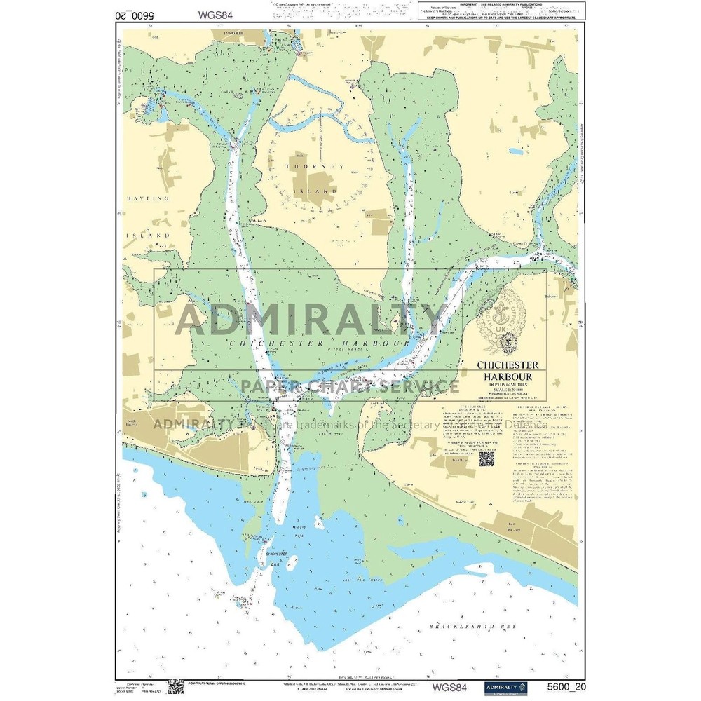 Admiralty Small Craft Chart 5600_20: Chichester Harbour