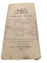 England & Wales 1912 Ordnance Survey Large Sheet Series Map 100 Of Pembroke
