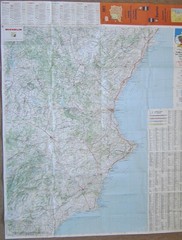 445 Michelin Map-SPAIN- 1/400,000 Levante, Valencia, Murcia- index list of towns