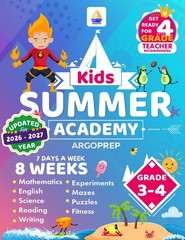 Kids Summer Academy by ArgoPrep – Grades 3-4: 8 Weeks of Math, Reading,…