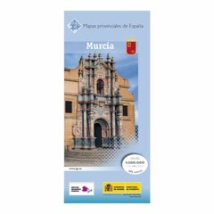 Spain Provincial Map: Murcia driving topographic 1:200K