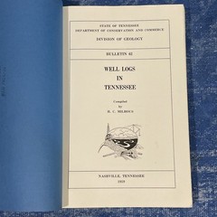 5-Vintage Division Of Geology Tennessee Bulletin/Booklets, Fold Maps 1940-63