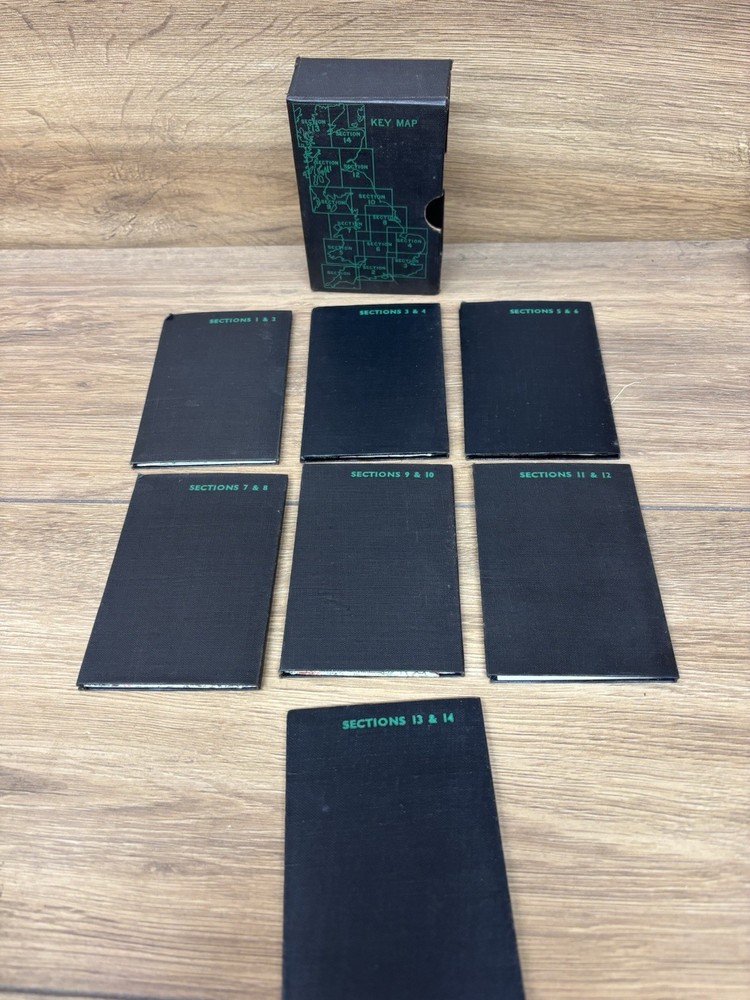 The Cyclist seven boxed Pocket Touring Maps Of Britain very good condition a21