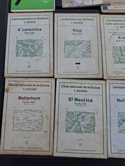 Vintage World Travel Maps Joblot 22 Various Countries