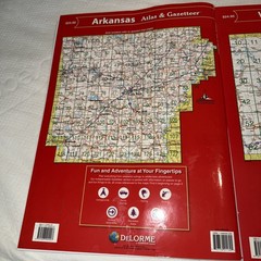 DeLorme Atlas and Gazetteer Detailed Topographic Extensive Arkansas & Wyoming