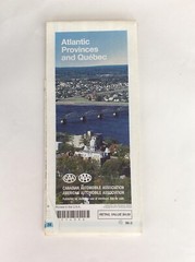 Tourist Map – Atlantic Provinces and Quebec – Canada by AAA and CAA