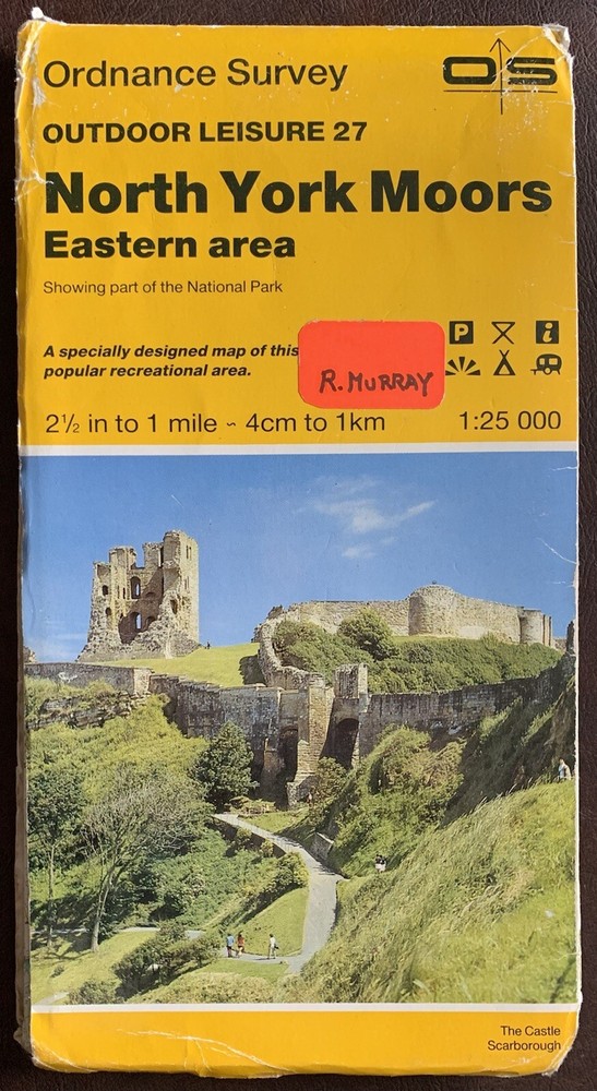 OS Ordnance Survey Outdoor Leisure 27 – NORTH YORK MOORS EASTERN AREA – 1982