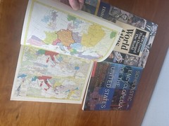 Hammond Historical World Atlas – 2 volume set, U.S. Encyclopedia, 1000 Events