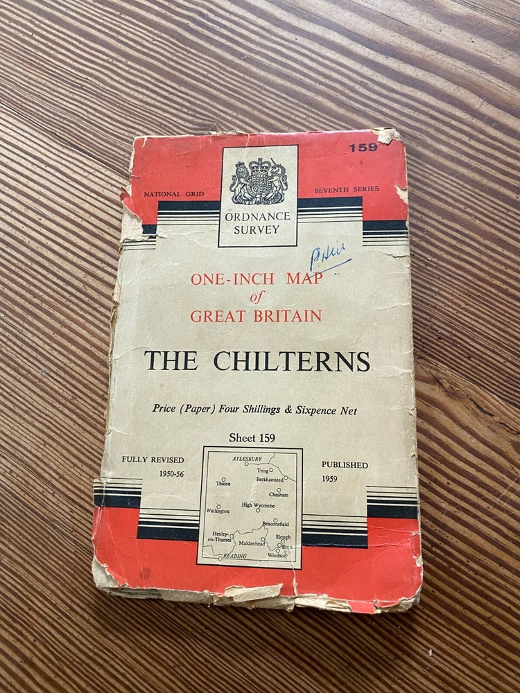 Vintage Ordnance Survey One-Inch Map of Great Britain The Chilterns Sheet 159