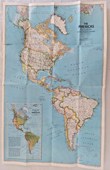 National Geographic, 4 Educational Maps Posters, Animal Migration, Whales, Birds