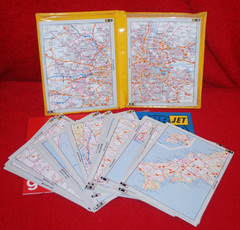 JET Route Cards. 68 “Map Cards” in plastic yellow folder.