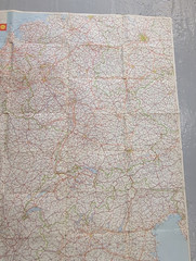 Vintage 1966 Shell Touring Road Map Europa Europe