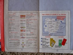 Michelin Map España (Spain) & Portugal, Sheet 990, Vintage 1971; 47 1/2″ x 39″