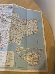 Vintage – Shell Touring Map No 2 – South and East England – c1966