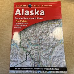DeLorme Topographic Atlas Alaska Very Extensive Camping, Outdoor Adventure ETC.