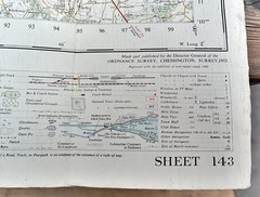 GLOUCESTER MALVERN Ordnance Survey One-Inch Map CLOTH Sheet 143 7th Series 1953