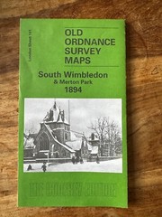 Godfrey Edition 1894,reprint OS Map of South Wimbledon & Merton Park London