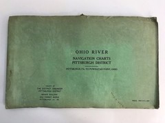 1962 U.S. Army Navigation Chart Ohio River Pittsburgh PA Powhatan Point OH