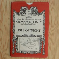 Isle of Wight Cowes Map Ordnance Survey 1″ REPRINT Sheet 94 David & Charles