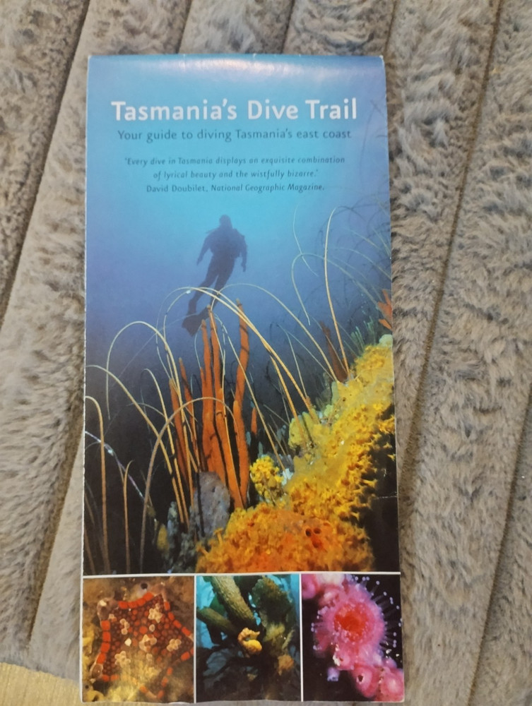Tasmania’s dive trail guide book and map